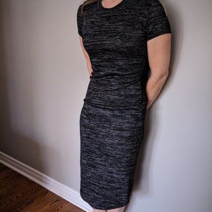 Black/Grey knit dress